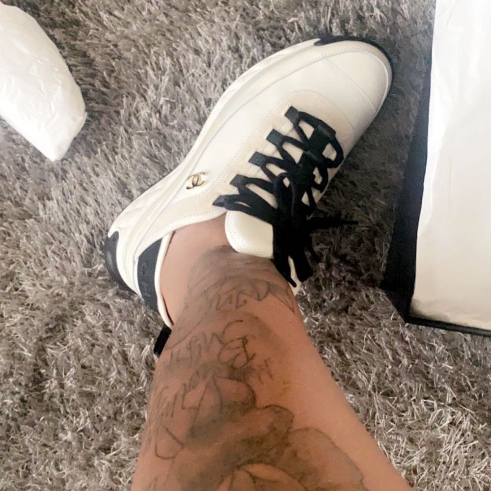 Chanel Wmns Velvet Calfskin Sneakers